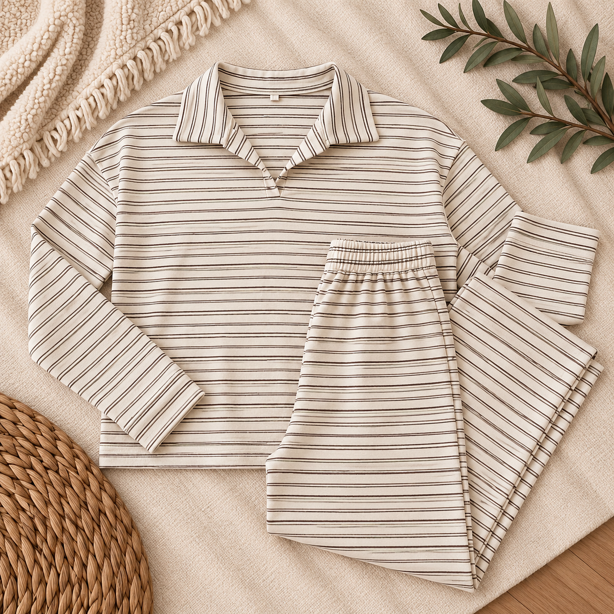 The Sunday Stripe Lounge Set
