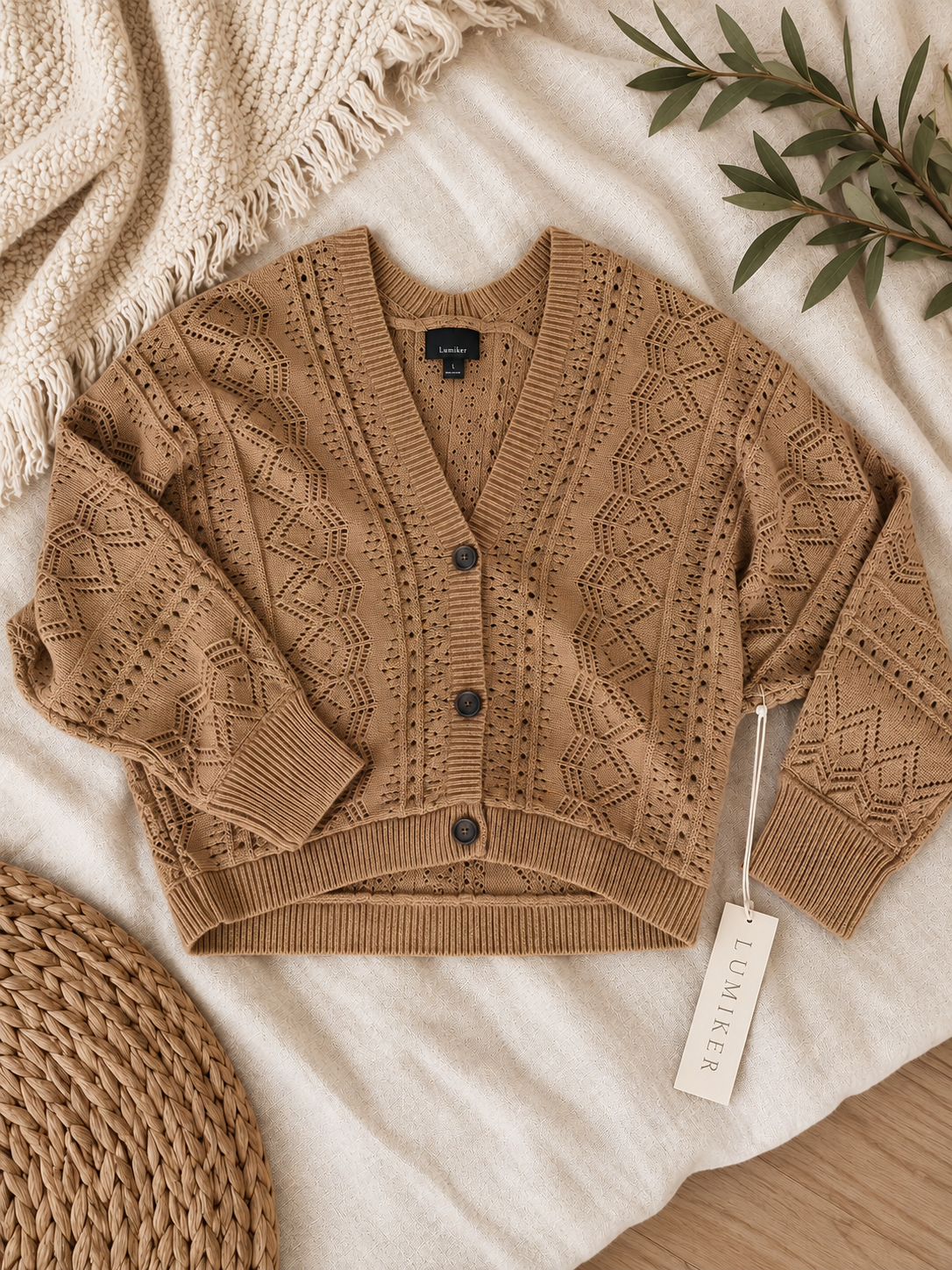 The Sienna Open-Knit Cardigan