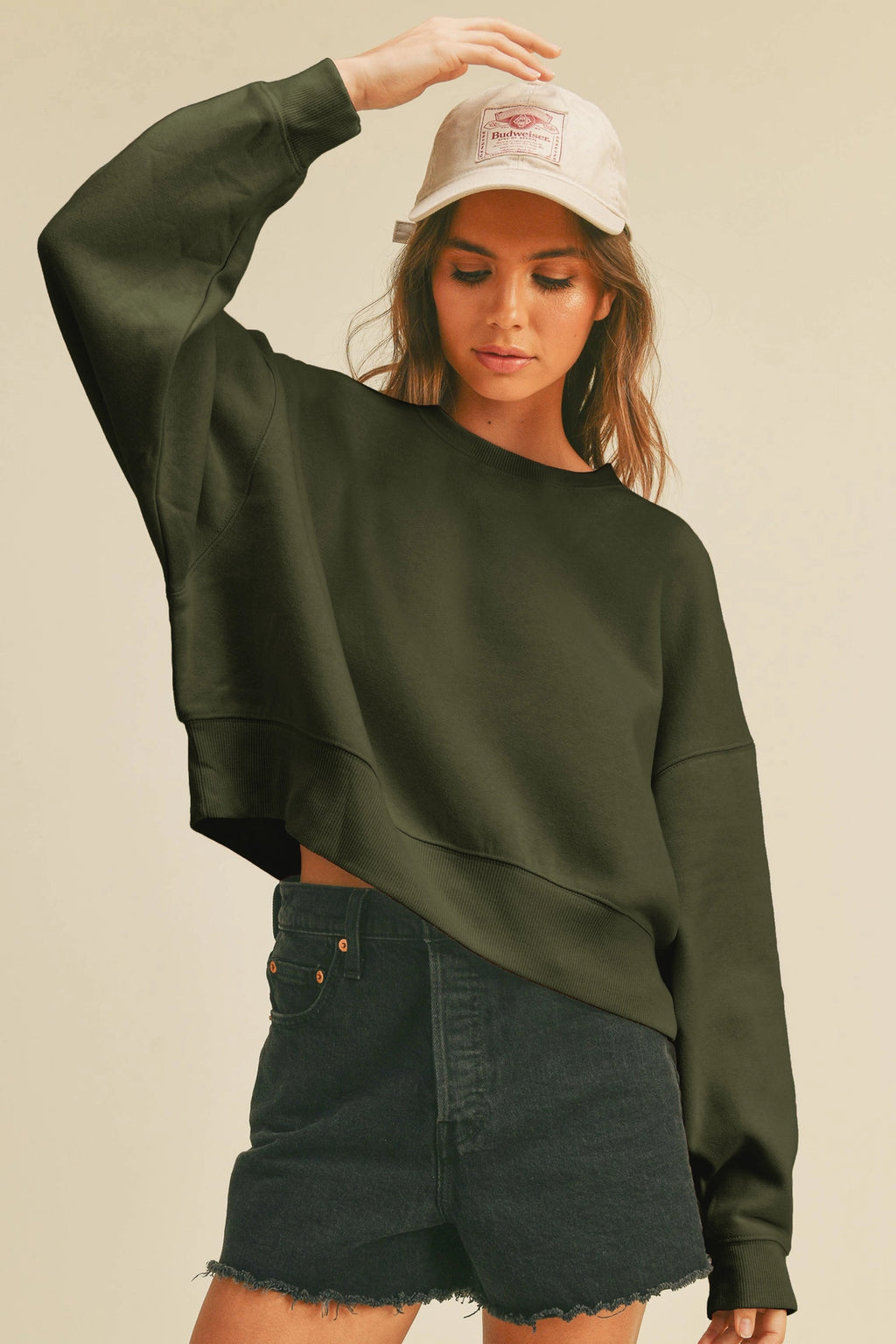 The Olive Everyday Crop Sweatshirt
