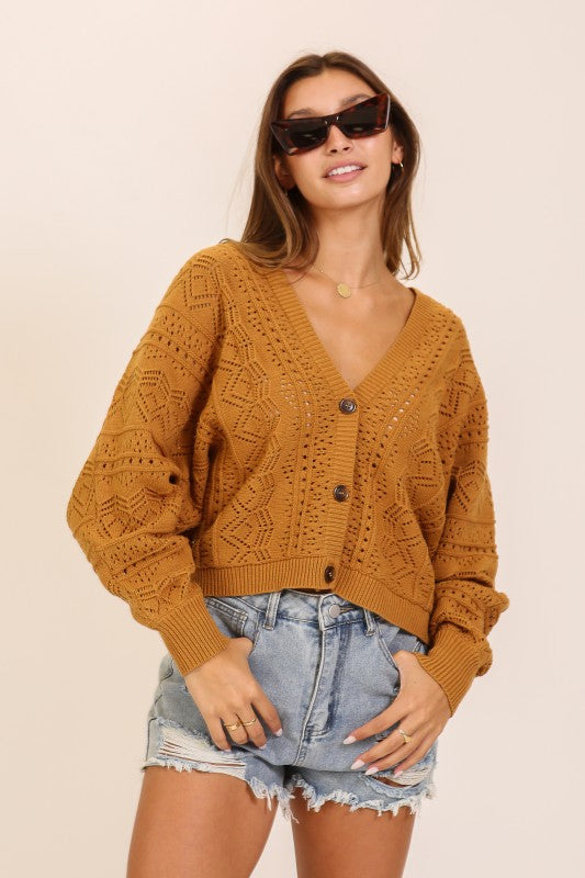 The Sienna Open-Knit Cardigan