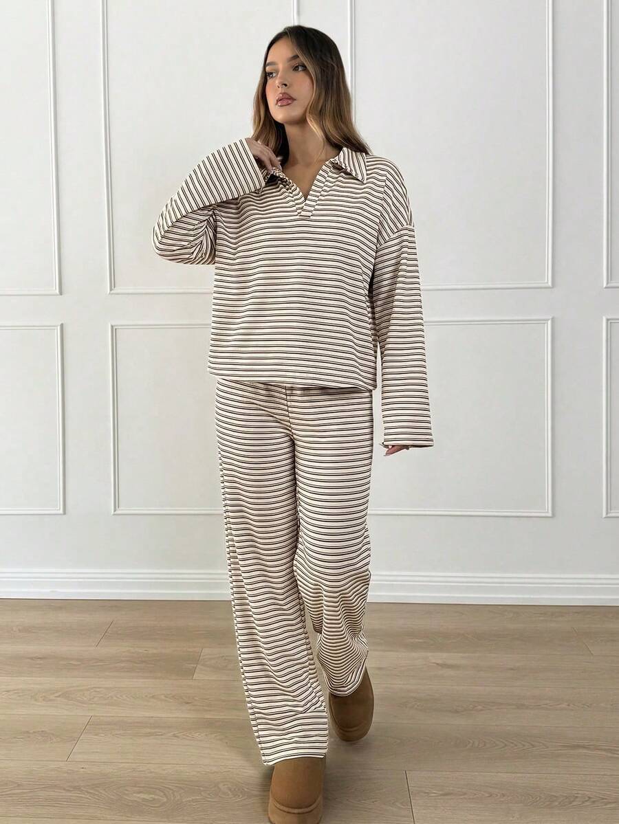 The Sunday Stripe Lounge Set