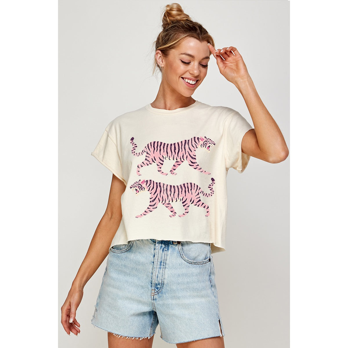 The Tigers Vintage Crop Tee